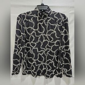 Joe Browns Black and White Patterned Blouse